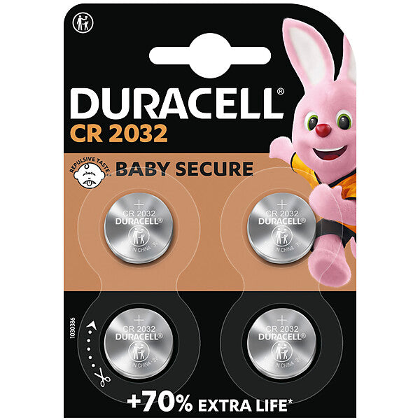 Hückmann Knopfzelle Lithium 3V CR2032 Duracell D2032-B4 (Bli.4)